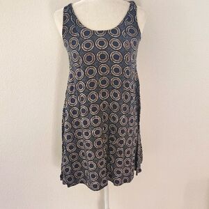 H&M Women Stylish Sleeveless Circle Pattern Dress Size 4